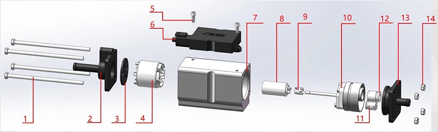 Composición de la bomba de transferencia de combustible eléctrica